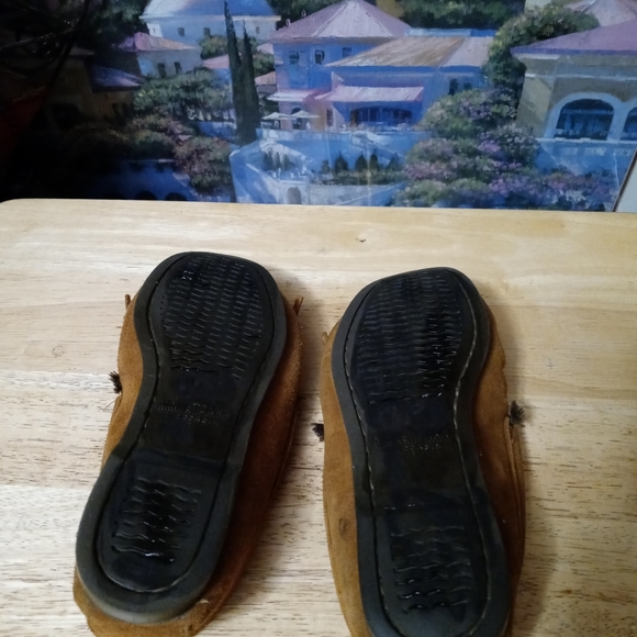 Minnetonka Thunderbird Moccasins Suede 🥿Beaded,Size 8,A Fabulous Vintage Gift. - Picture 15 of 15